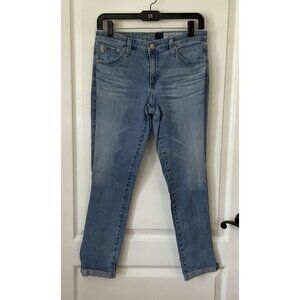 AG Adriano Goldschmied Stilt Roll-Up Jeans Women's Size 30 Light Wash Denim